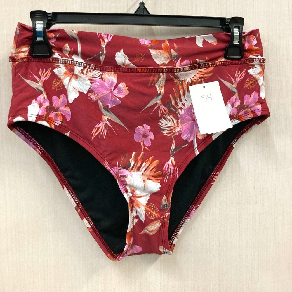 NWT Athena High Waist floral bikini bottoms